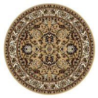 Alfa Carpets Kusový koberec Teherán T-117 beige kruh