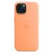Apple silikónový kryt s MagSafe na iPhone 15 sorbetovo oranžová