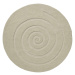 Koberec Think Rugs Spiral Ivory, ⌀ 140 cm