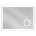 MEXEN - Kala zrkadlo s osvetlením 80 x 60 cm, LED 6000K, 9820-080-060-611-00
