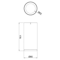 LED stropné svietidlo Lucea 20 W čierne