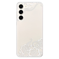 Odolné silikónové puzdro iSaprio - White Lace 02 - Samsung Galaxy S23+ 5G