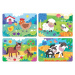 Puzzle pre najmenších My Farm Mother&Babies Progressive Educa mama a bábätká 5-6-7-8 dielov od 2