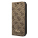 Púzdro Guess GUBKP14XHG4SHW iPhone 14 Pro Max 6,7" brown book 4G Vintage Gold Logo (GUBKP14XHG4S