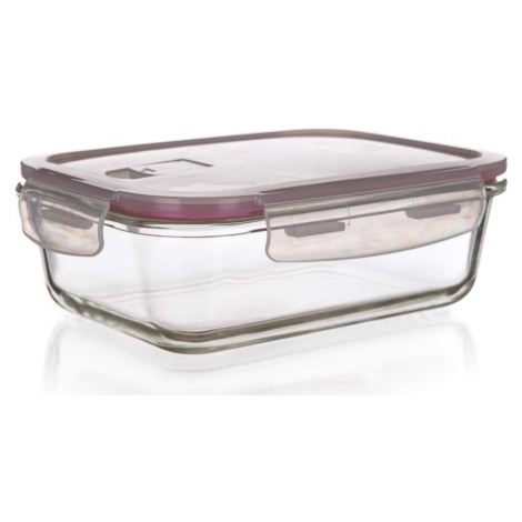 BANQUET LORA 1450 ml s viečkom, bordó, sklenená