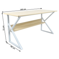 Pracovný stôl s policou TARCAL 140x60 cm,Pracovný stôl s policou TARCAL 140x60 cm