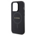 Guess Saffiano Kryt s MagSafe pre iPhone 15 Pro Max, Čierny