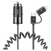Autonabíjačka Baseus Enjoy CCALL-EL01 2v1 + kábel lightning/USB typ-C čierna