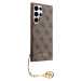 Guess 4G Charms Zadný Kryt pre Samsung Galaxy S24 Ultra Brown