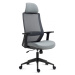 AUTRONIC KA-V324 GREY Kancelářská židle, černý plast, šedá látka, 1D područky, kolečka pro tvrdé
