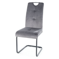 Sconto Jedálenská stolička OXU sivá/čierna