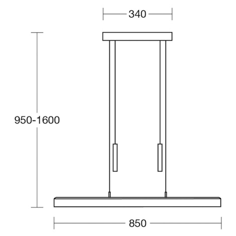 HerzBlut LED závesná lampa Leonora, 85 cm, drevo, stmievateľná