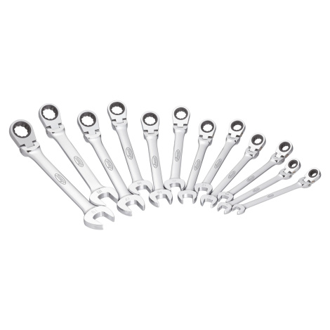 Sada kĺbových račňových očkoplochých kľúčov, 12 dielna VIGOR V2818