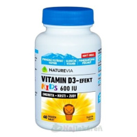 SWISS NATUREVIA VITAMIN D3-EFEKT KIDS 600 I.U., 60 ks