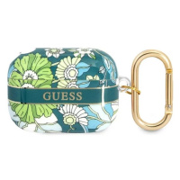 Obal Guess GUAPHHFLN AirPods Pro cover green Flower Strap Collection (GUAPHHFLN)