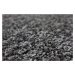 Kusový koberec Color Shaggy šedý kytka - 120x120 kytka cm Vopi koberce