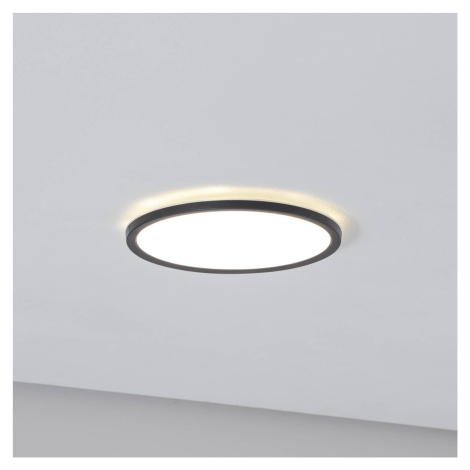 Panel Aqua LED, Ø 30 cm, čierny, kov/plast, CCT dim TK Lighting