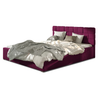 ELTAP GRAND 160X200 + KOVOVY STOJAN/PODSTAVEC/KONTAJNER, MAT VELVET 68, DARK PURPLE, 26399