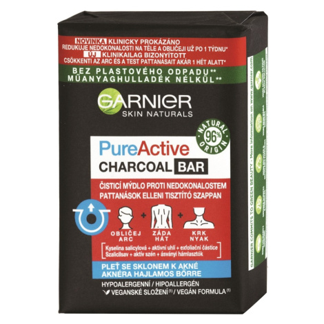 GARNIER Skin Naturals Pure Active Čistiace mydlo Charcoal 100 g