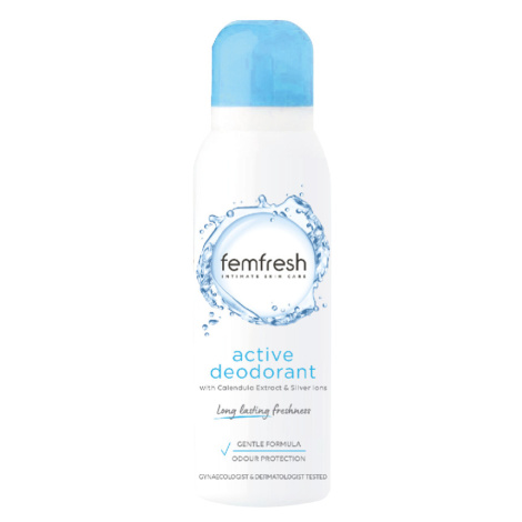 FEMFRESH Intímny dezodorant Active s iónmi striebra 125 ml