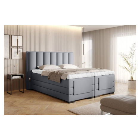 ArtElta Manželská posteľ VEROS Boxspring | elektrická polohovateľná 140 x 200 cm Farba: Poco 04
