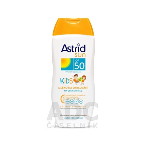 ASTRID SUN Detské mlieko na opaľovanie OF 50