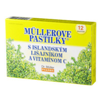 Müllerove pastilky s Islandským lišajníkom a vitamínom C 24 past