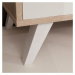 TV stolík v dekore duba v bielo-prírodnej farbe 165x43 cm Prism – TemaHome
