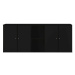 Čierna nástenná komoda Hammel Mistral Kubus, 169 x 69 cm