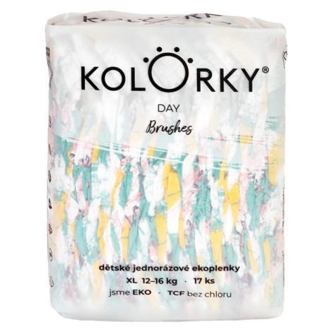 KOLORKY DAY - štetec - XL (12-16 kg) jednorázové ekoplienky 17 ks