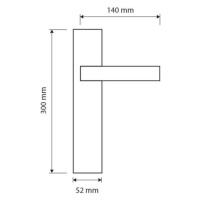 LI - DK - SPIRIT MESH - 1451 KĽUČKA NA EUROOKNO CHL - chróm lesklý (CR) kľučka na eurookno