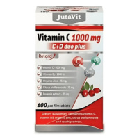 JUTAVIT Vitamín C 1000 mg + D3 2000 IU duo plus so zinkom, bioflavonoidmi a šípkami 100 tabliet