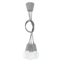 Sivé závesné svietidlo ø 15 cm Rene – Nice Lamps