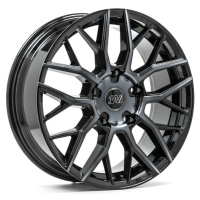 1AV ZX11T hliníkové disky 8x20 5x160 ET50 GLOSS BLACK POLISHED & TINTED