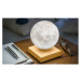 Stolová levitujúca lampa v tvare mesiaca Gingko Moon White Ash