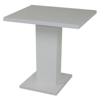 Sconto Jedálenský stôl SHIDA biela, šírka 70 cm