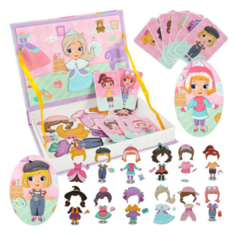 Magnetické puzzle obliekajúce bábiku 51el.