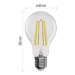 LED žiarovka Filament A60 / E27 / 11W (100W) / 1521 lm / teplá biela