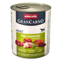 Konzerva Animonda Gran Carno Adult hovädzie a králik s bylinkami 800g