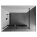 MEXEN/S - Kioto+ Sprchová zástena WALK-IN s poličkou a držiakom uterákov 140 x 200, čierna vzor,