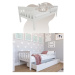 Detská masívna biela posteľ Franzo - rôzne rozmery Veľkosť: 160x80