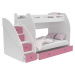 GL Multifunkčná poschodová posteľ Max 3 Farba: Ružová