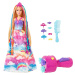 Mattel Barbie Princezná s farebnými vlasmi herný set GTG00