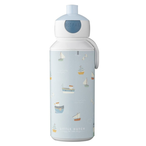 Detská fľaša v bielej a svetlomodrej farbe 400 ml Sailors bay – Mepal Rosti Mepal