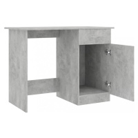 Písací stôl so skrinkou 100x50 cm Dekorhome Betón,Písací stôl so skrinkou 100x50 cm Dekorhome Be