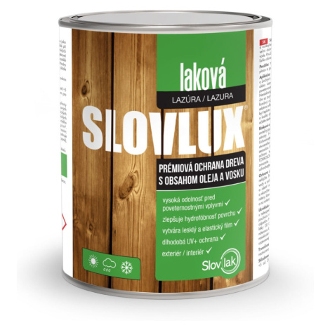 SLOVLUX - Laková lazúra na drevo 0025 - zlatý dub 5 L