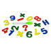 mamido  Drevená vzdelávacia tabuľa 2v1 Magnety bloky písmená obrázky abeceda