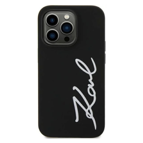 Kryt Karl Lagerfeld KLHCN61SKSVGK iPhone 11 / Xr  6.1" black hardcase Silicone Signature (KLHCN6