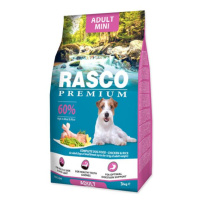 Krmivo Rasco Premium Adult Mini kura s ryžou 3kg