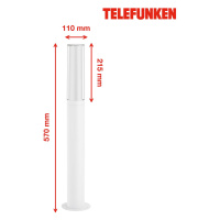 Telefunken Bristol LED svietidlo, 57 cm, biela